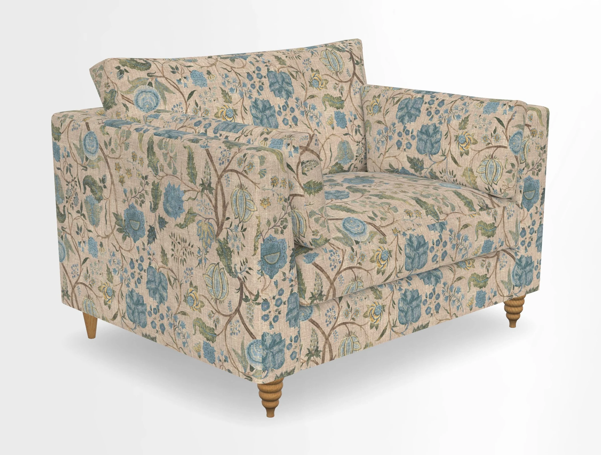 Saltdean snuggler in Linwood Tango Velvet Rosewood