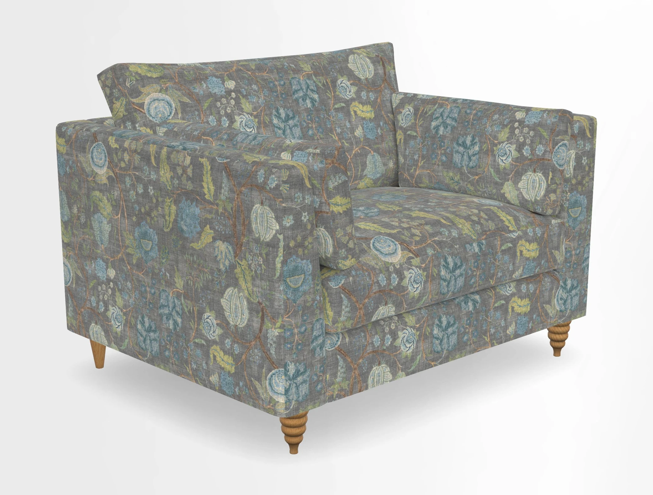 Saltdean snuggler in Linwood Tango Velvet Rosewood