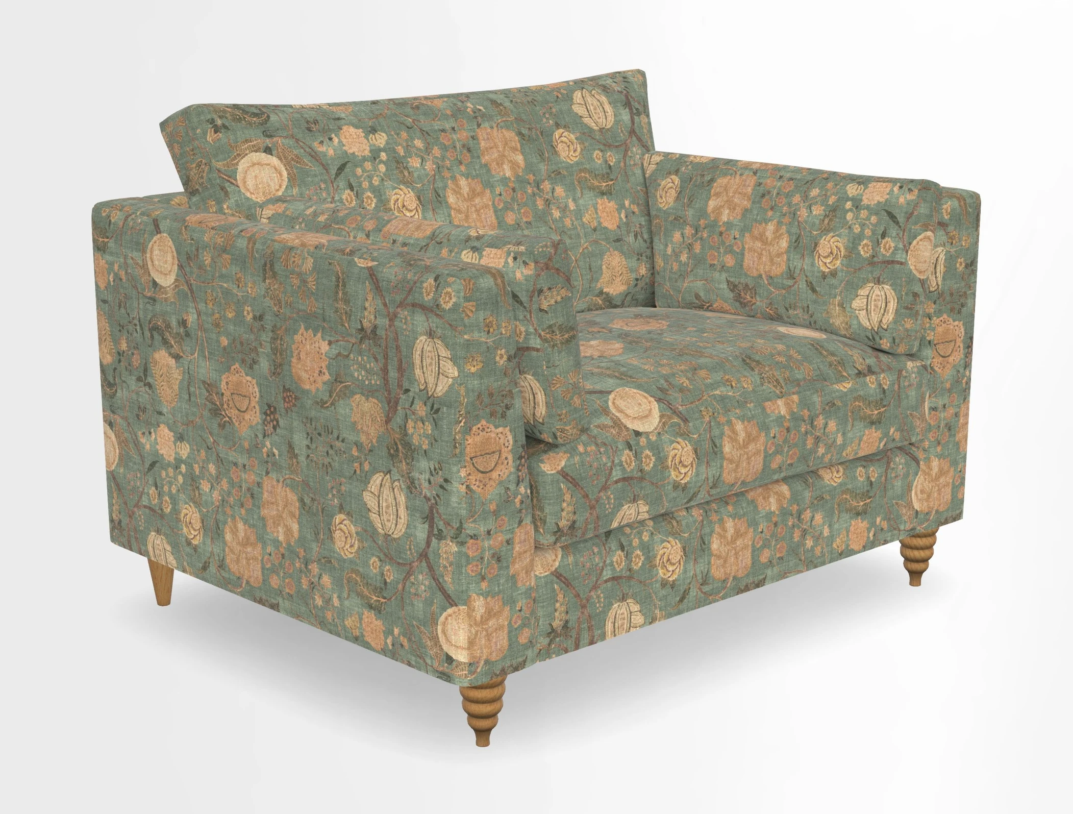 Saltdean snuggler in Linwood Tango Velvet Rosewood