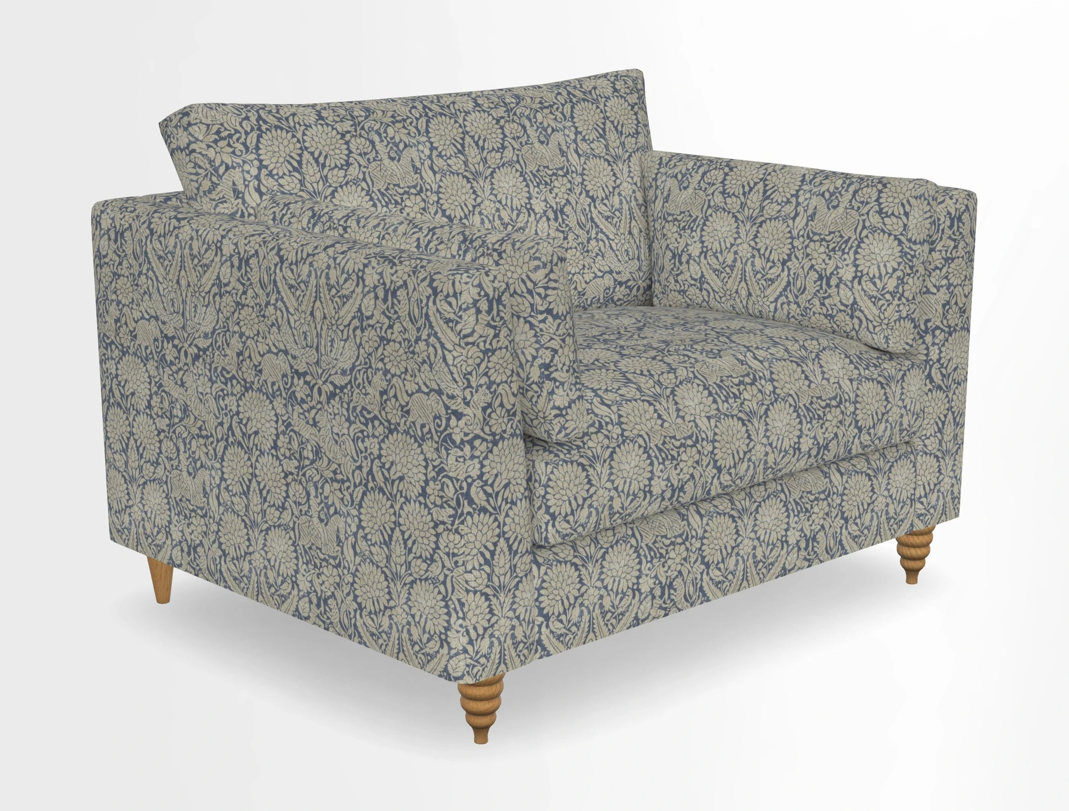 Saltdean snuggler in Linwood Tango Velvet Rosewood