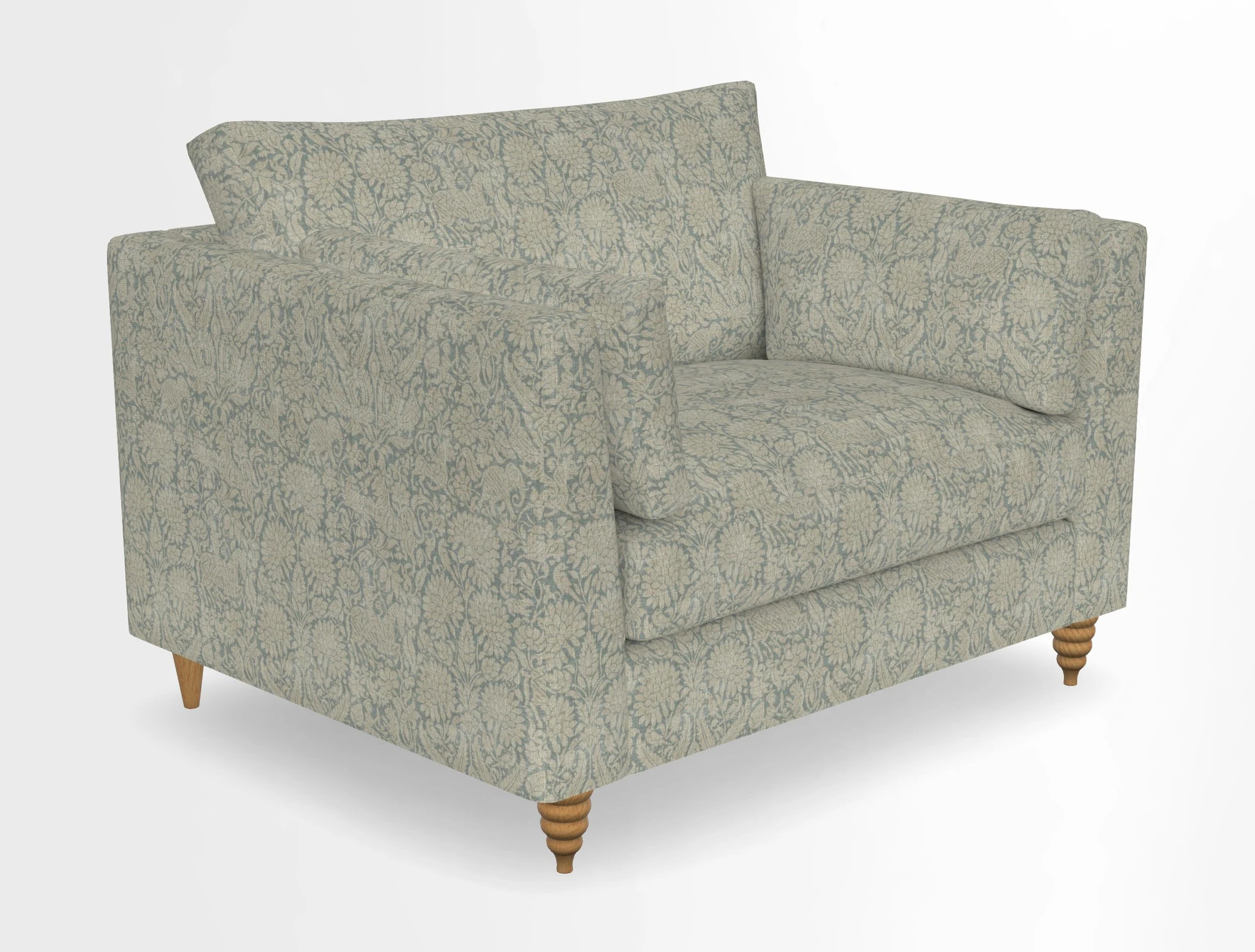 Saltdean snuggler in Linwood Tango Velvet Rosewood