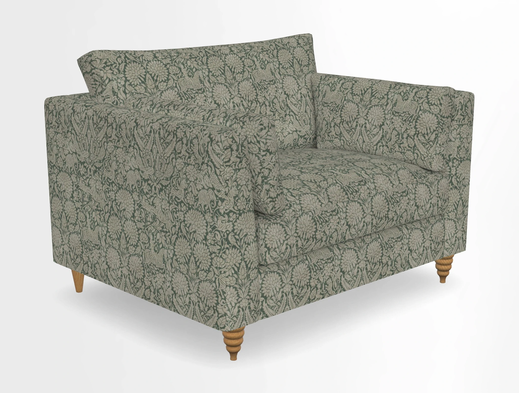 Saltdean snuggler in Linwood Tango Velvet Rosewood