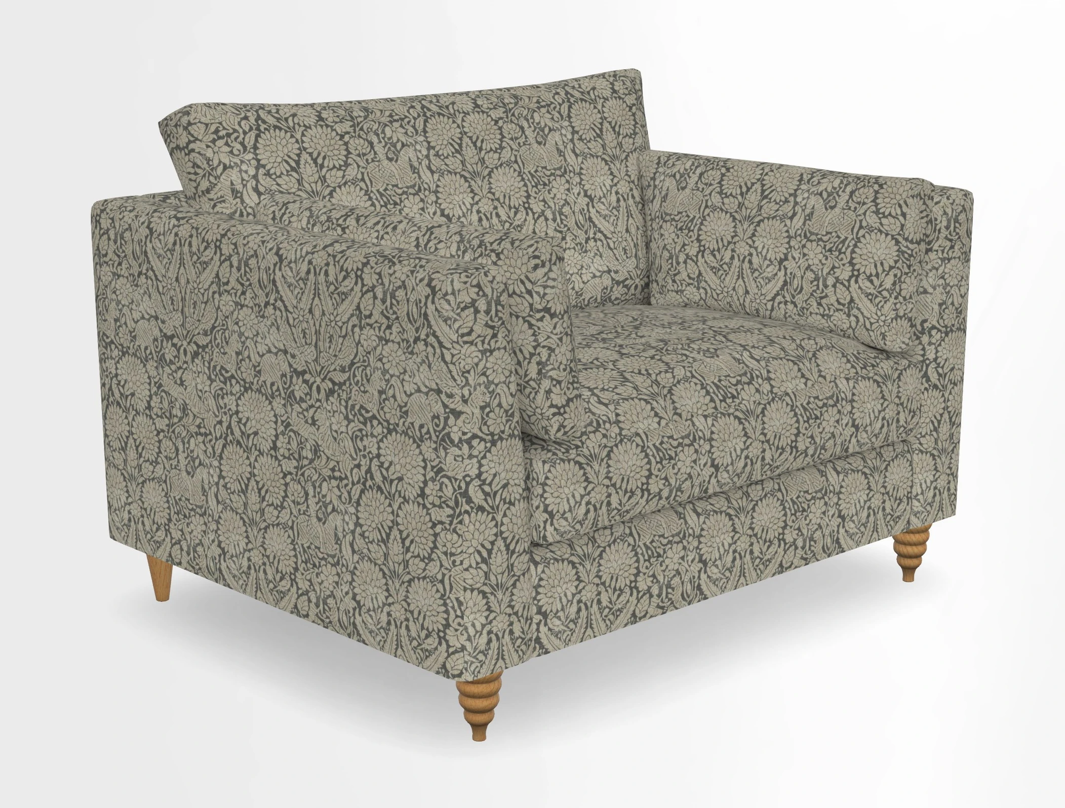Saltdean snuggler in Linwood Tango Velvet Rosewood