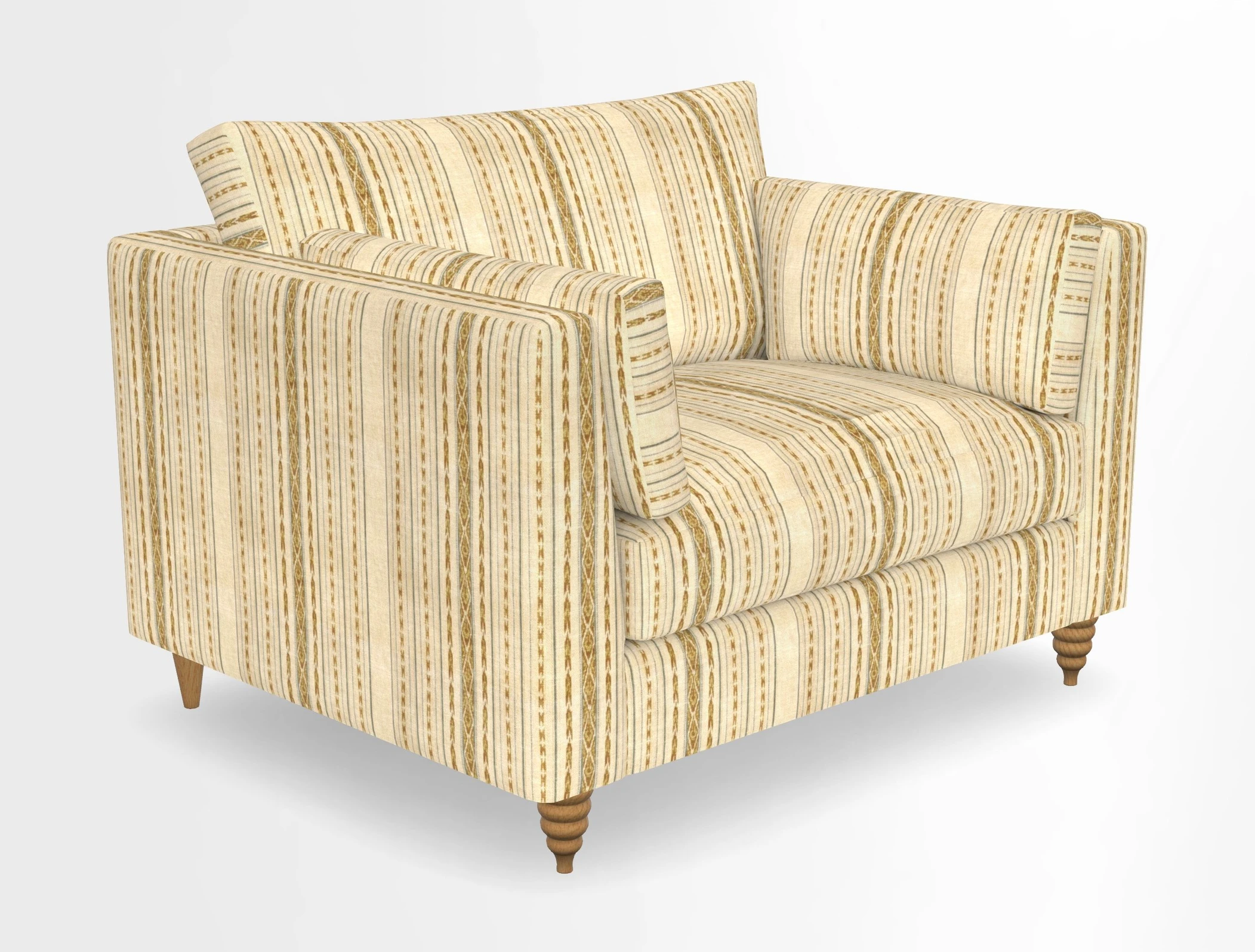 Saltdean snuggler in Linwood Tango Velvet Rosewood