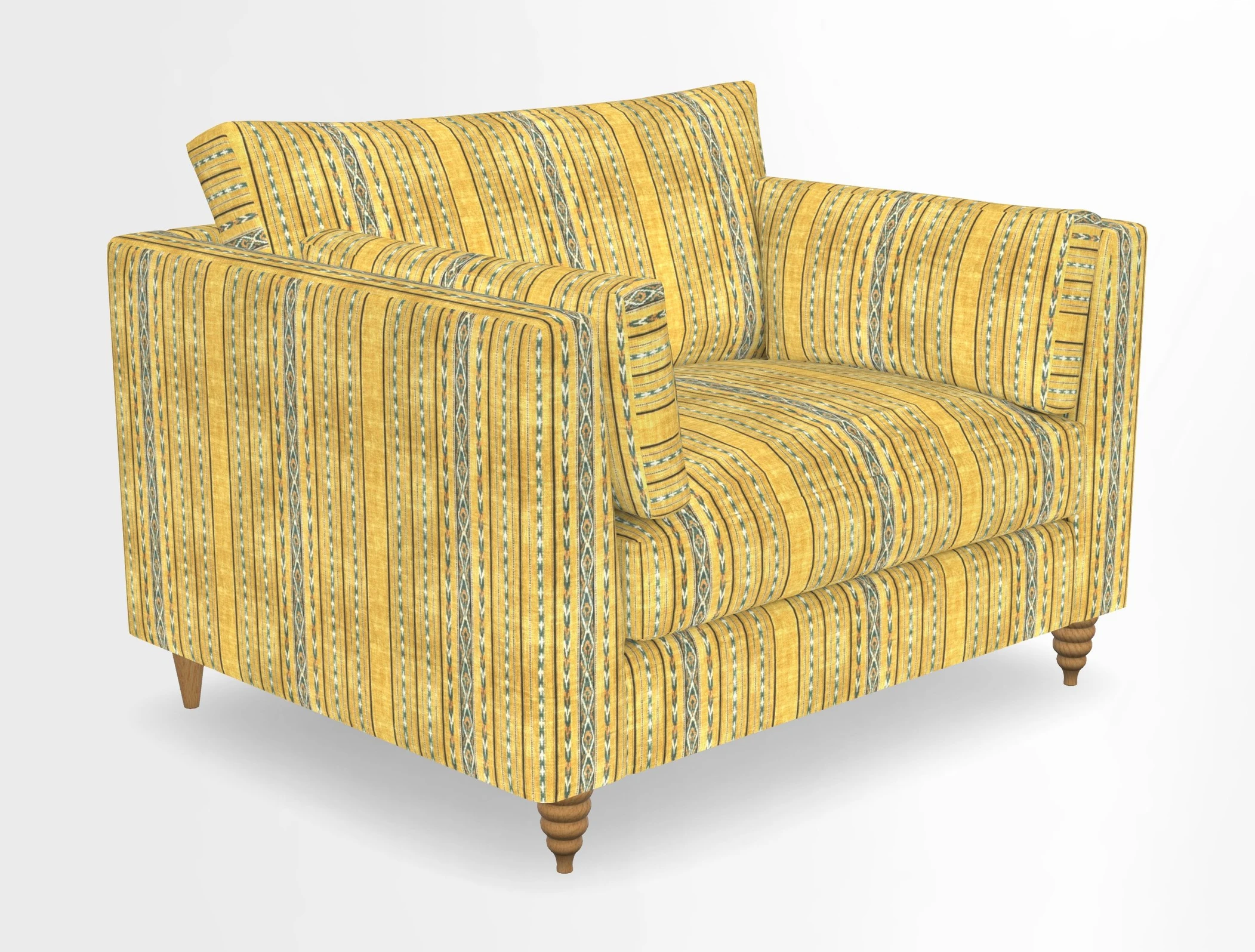 Saltdean snuggler in Linwood Tango Velvet Rosewood