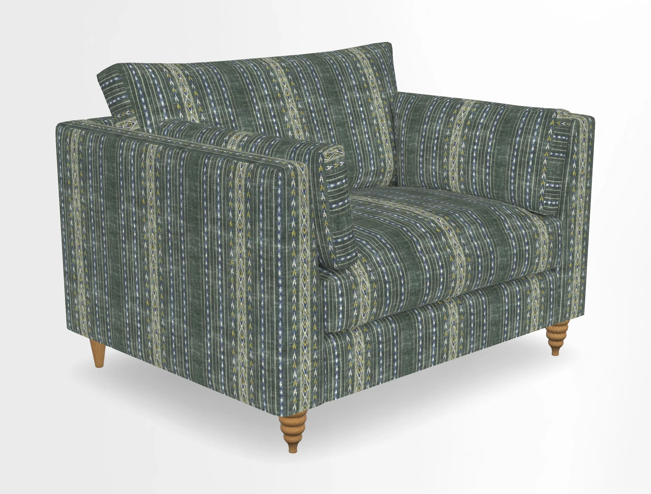 Saltdean snuggler in Linwood Tango Velvet Rosewood
