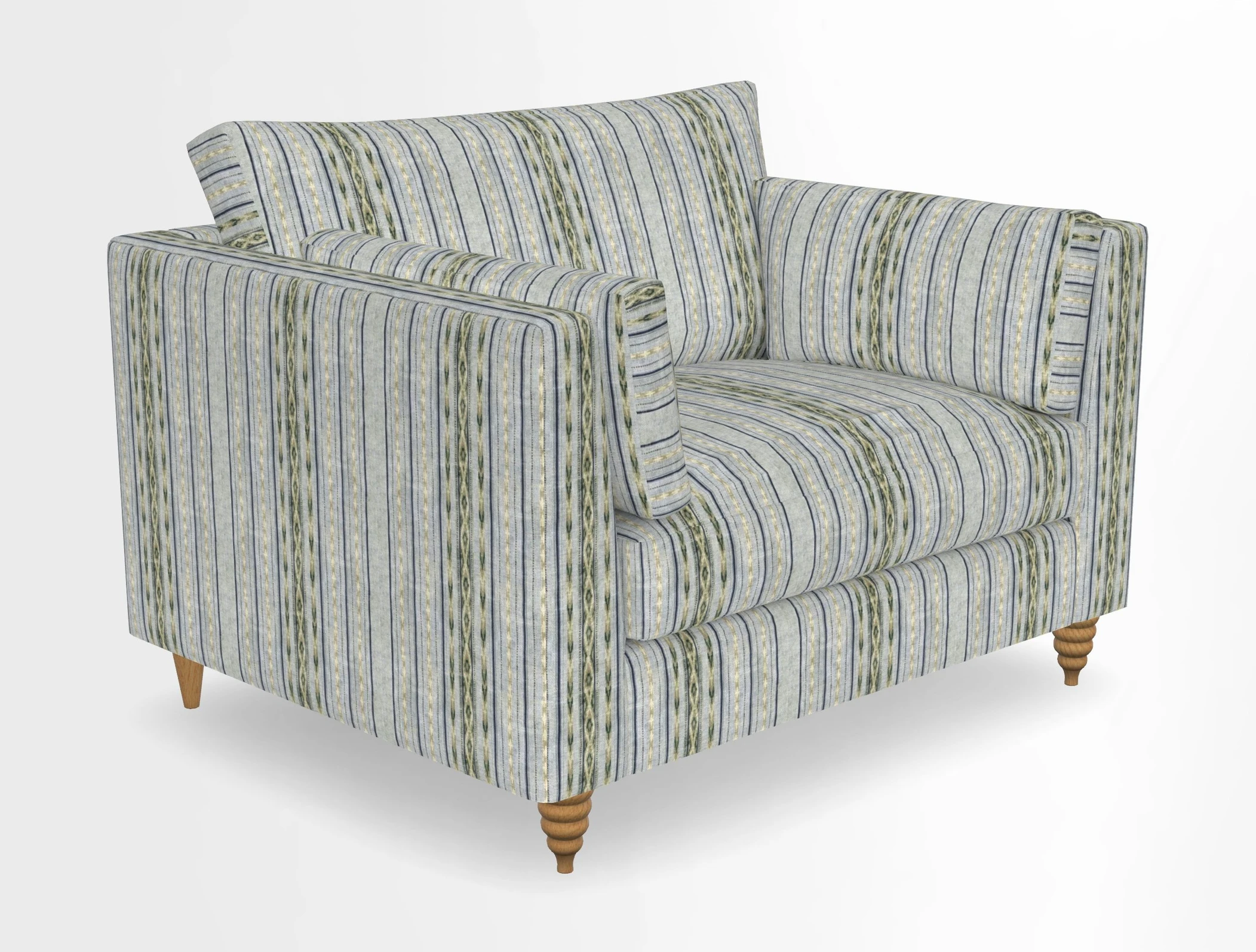 Saltdean snuggler in Linwood Tango Velvet Rosewood