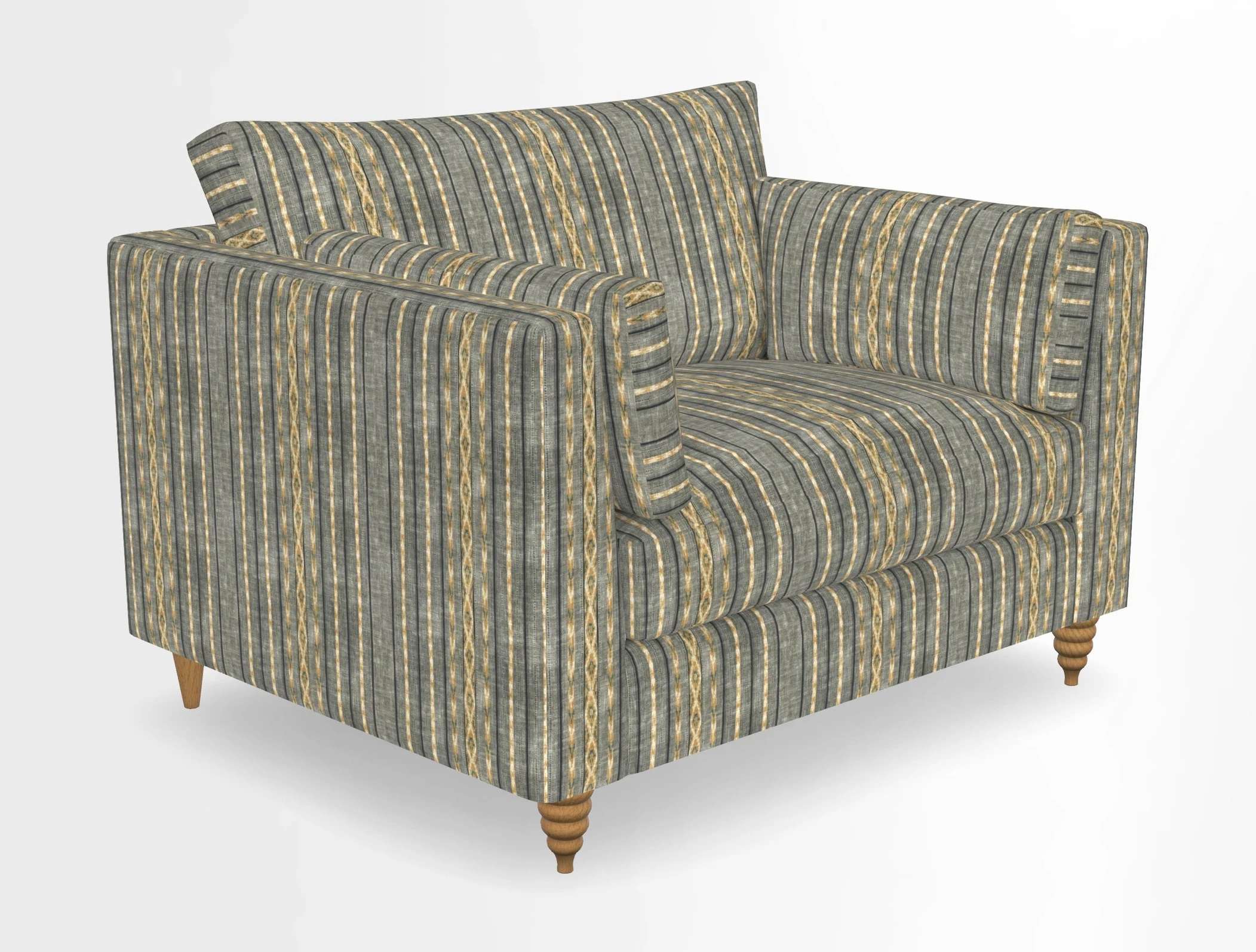 Saltdean snuggler in Linwood Tango Velvet Rosewood