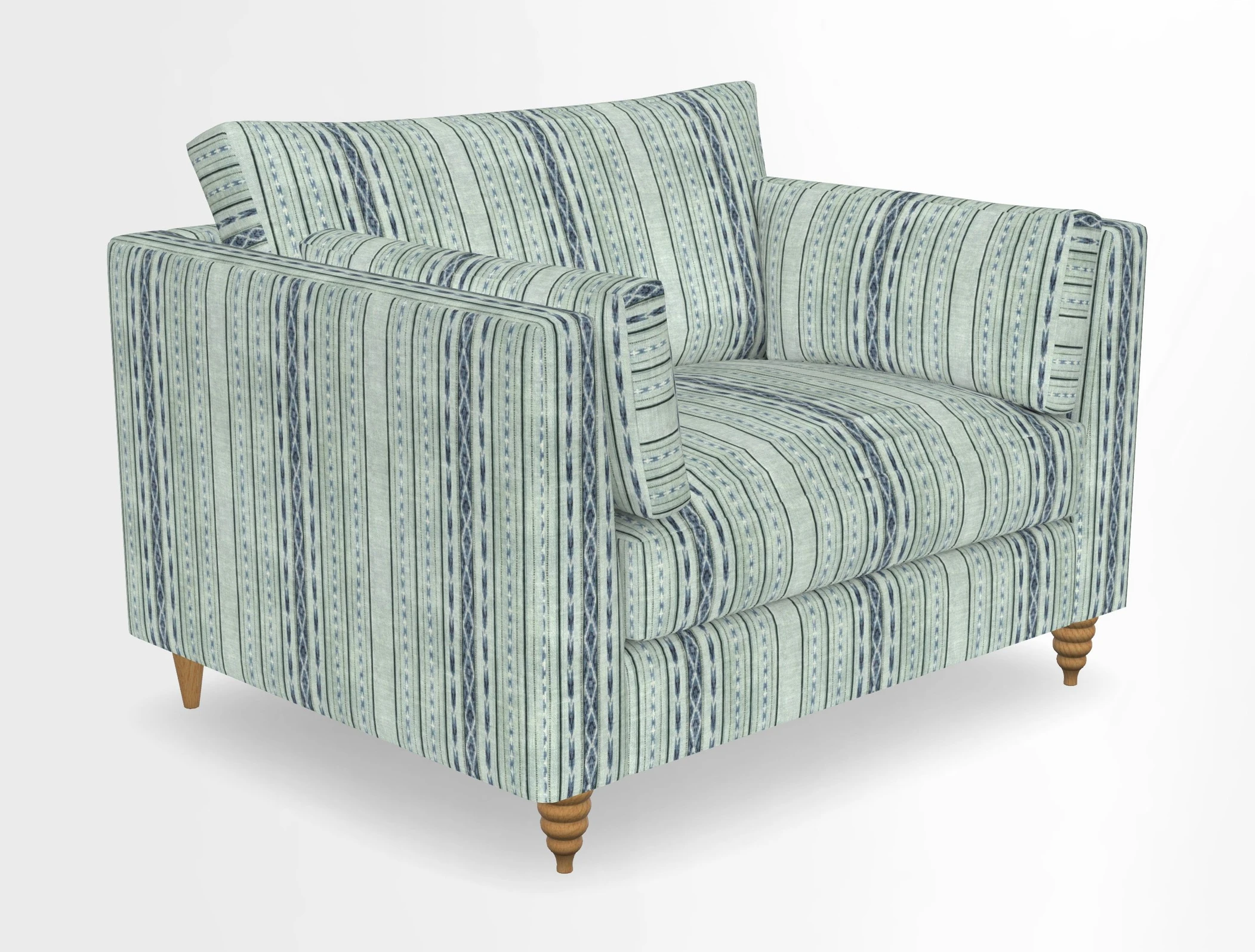 Saltdean snuggler in Linwood Tango Velvet Rosewood