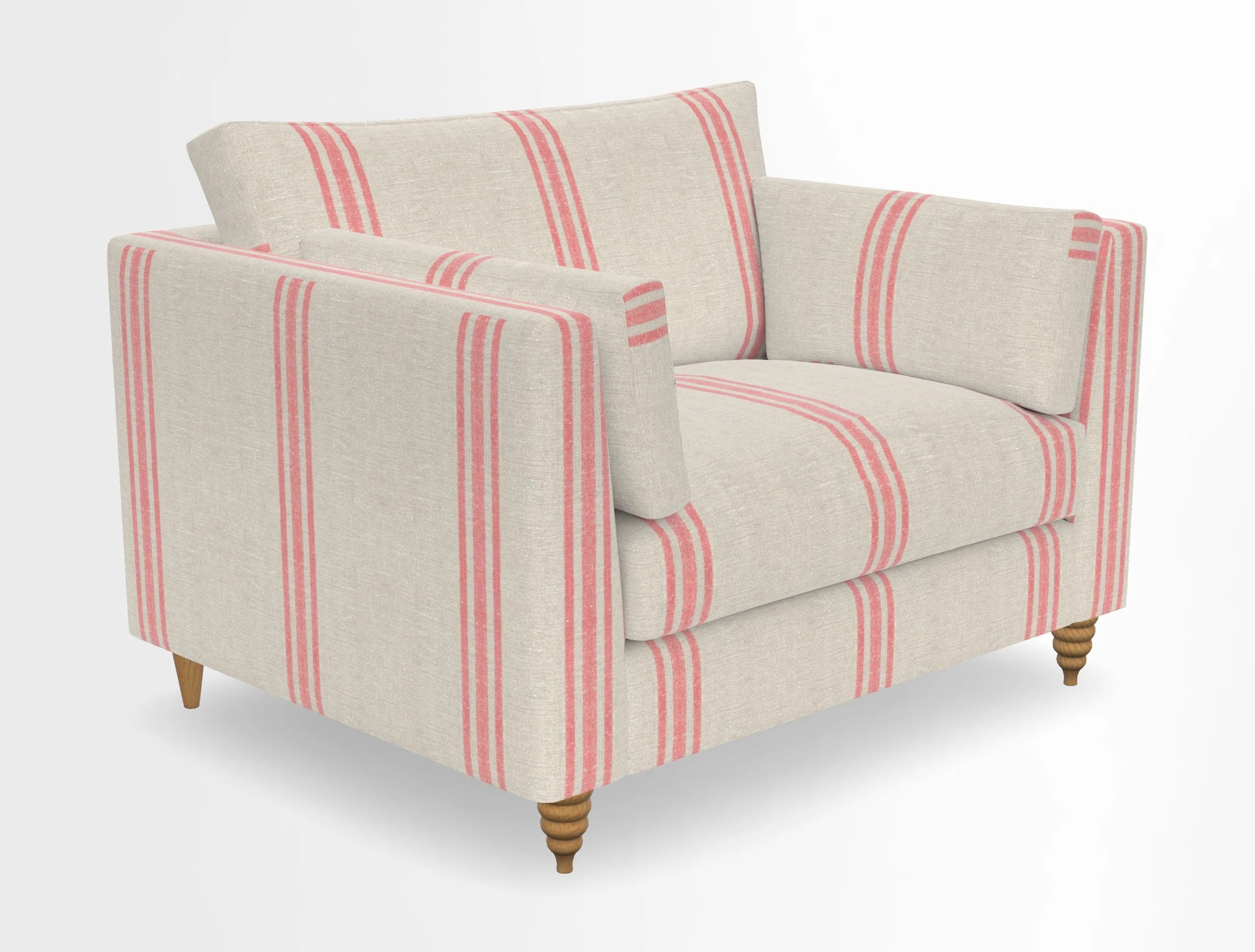 Saltdean snuggler in Linwood Tango Velvet Rosewood