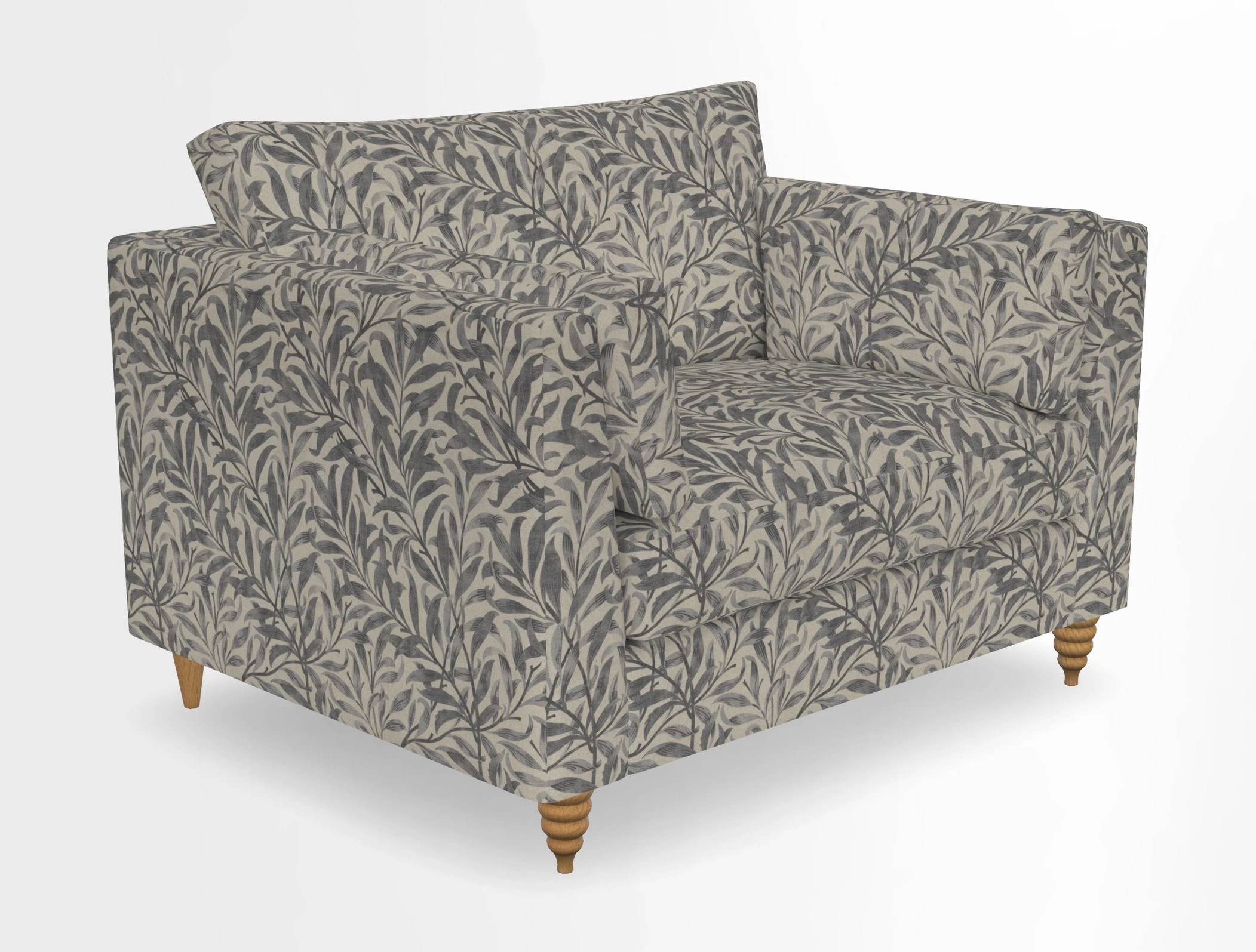 Saltdean snuggler in Linwood Tango Velvet Rosewood