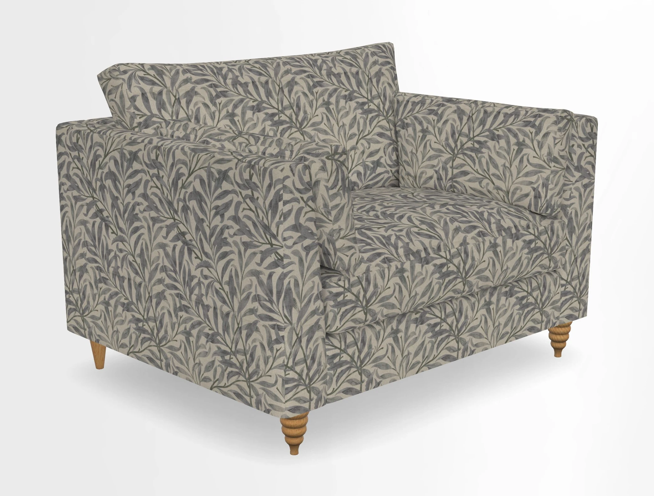 Saltdean snuggler in Linwood Tango Velvet Rosewood