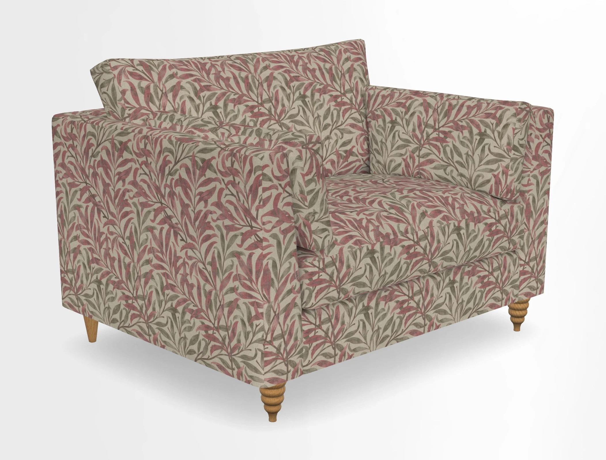 Saltdean snuggler in Linwood Tango Velvet Rosewood