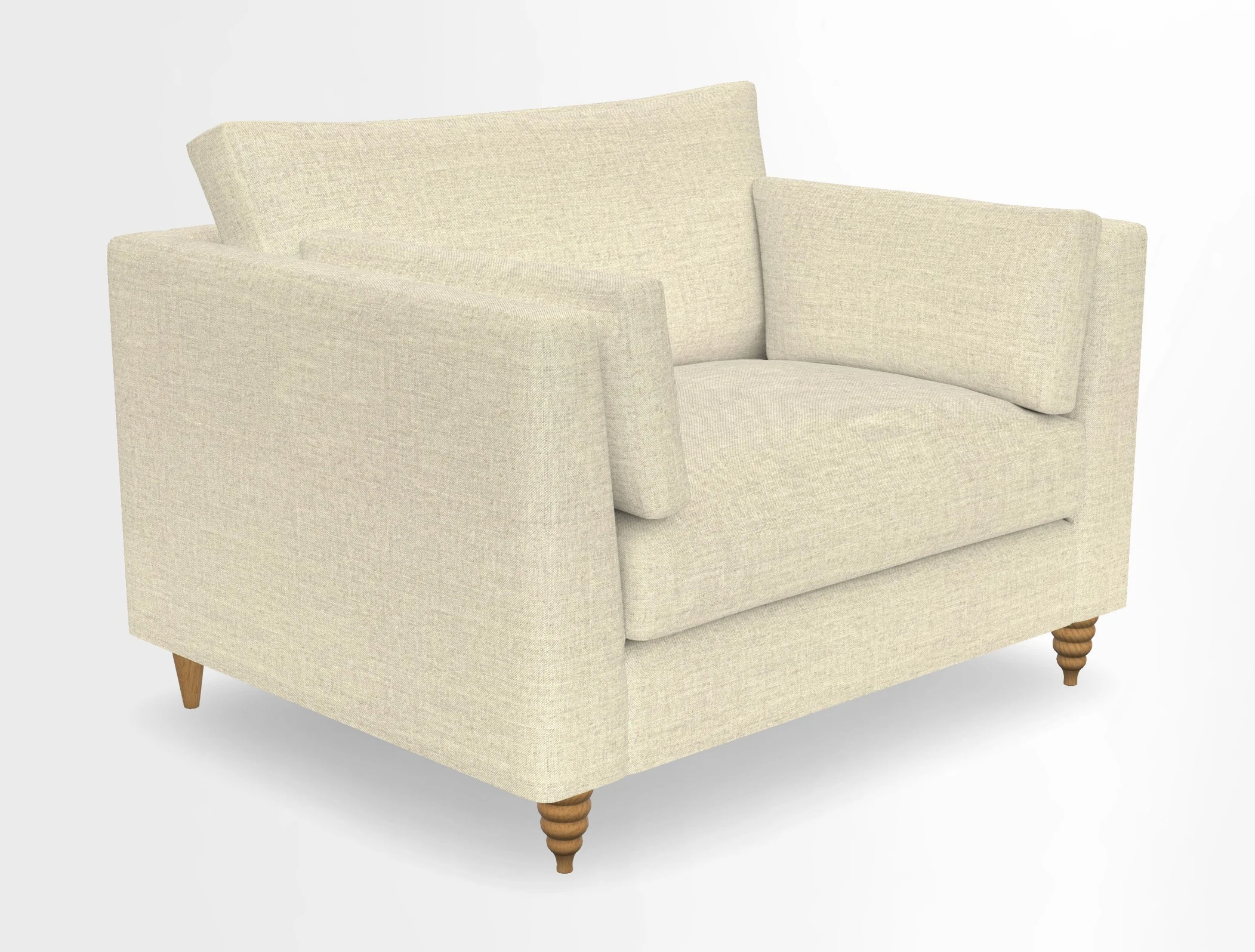Saltdean snuggler in Linwood Tango Velvet Rosewood