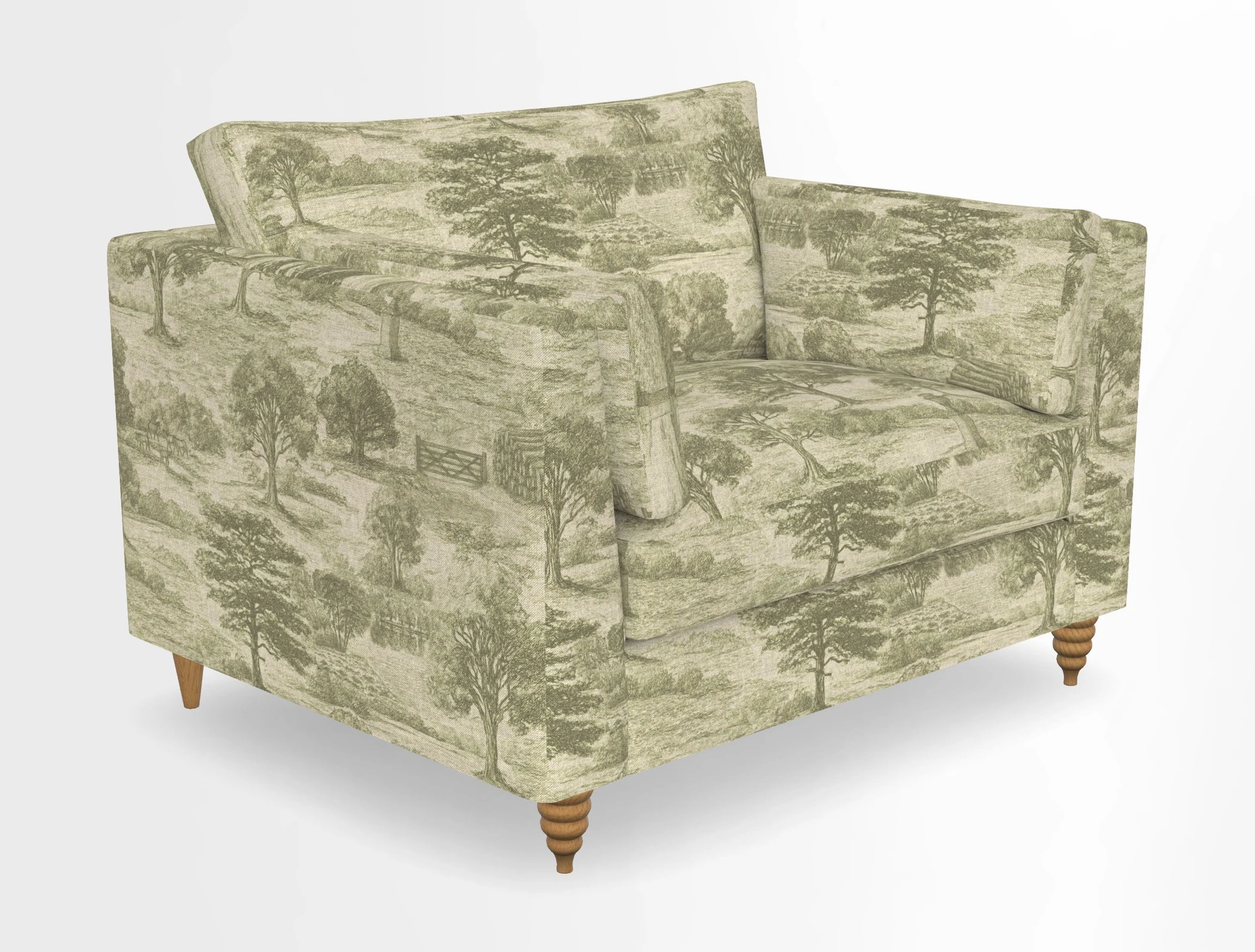 Saltdean snuggler in Linwood Tango Velvet Rosewood