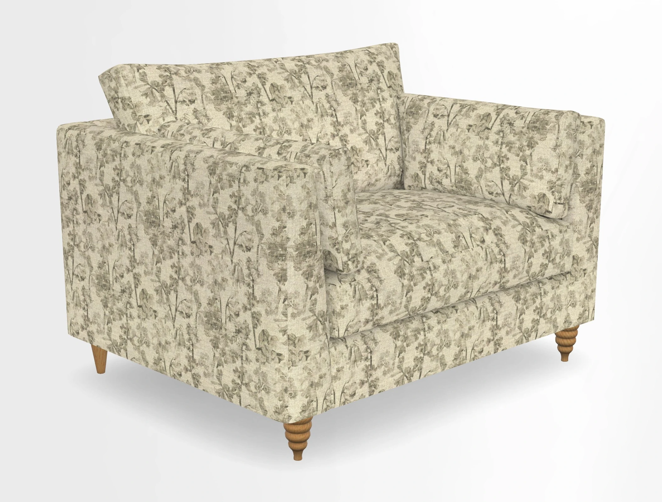Saltdean snuggler in Linwood Tango Velvet Rosewood