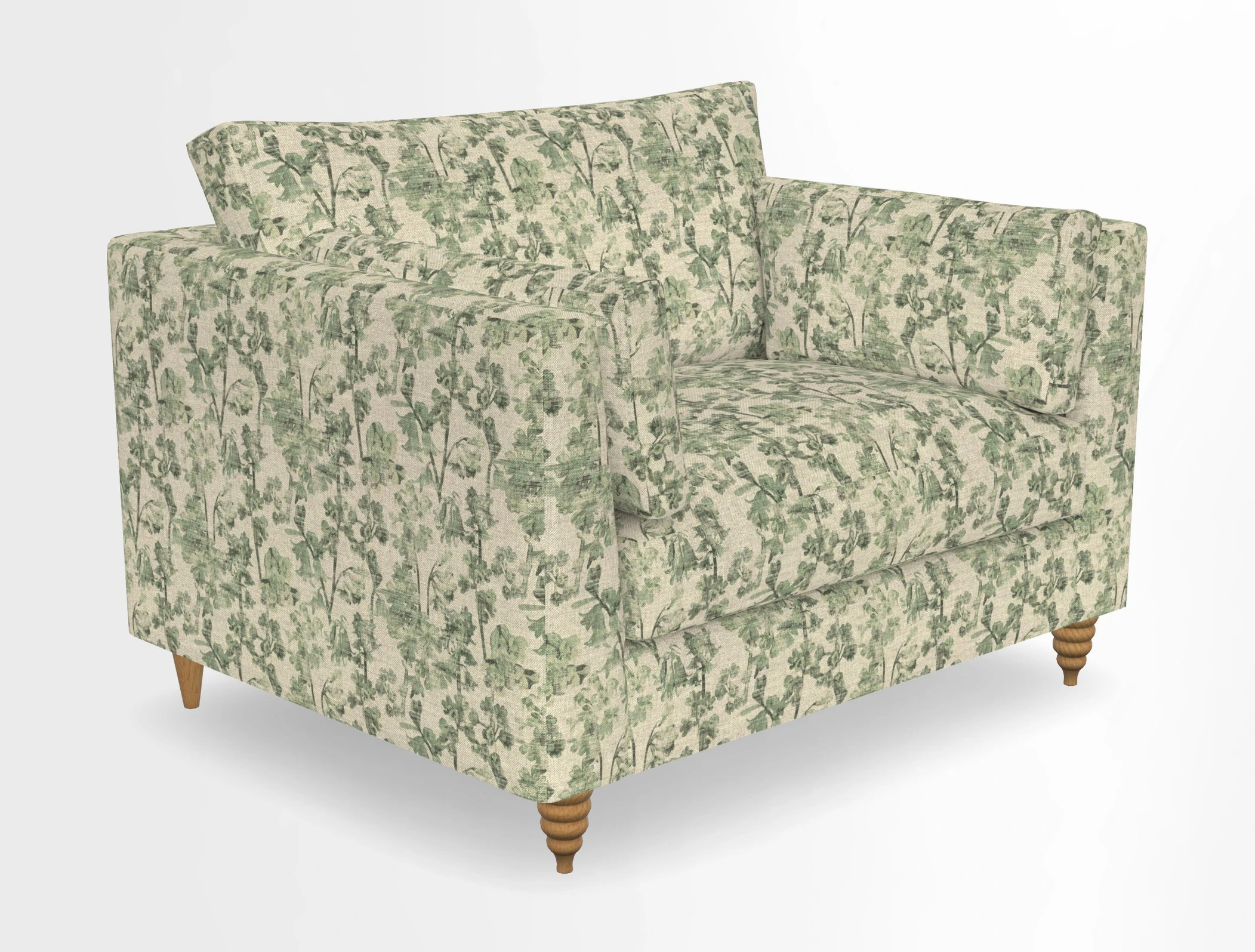 Saltdean snuggler in Linwood Tango Velvet Rosewood