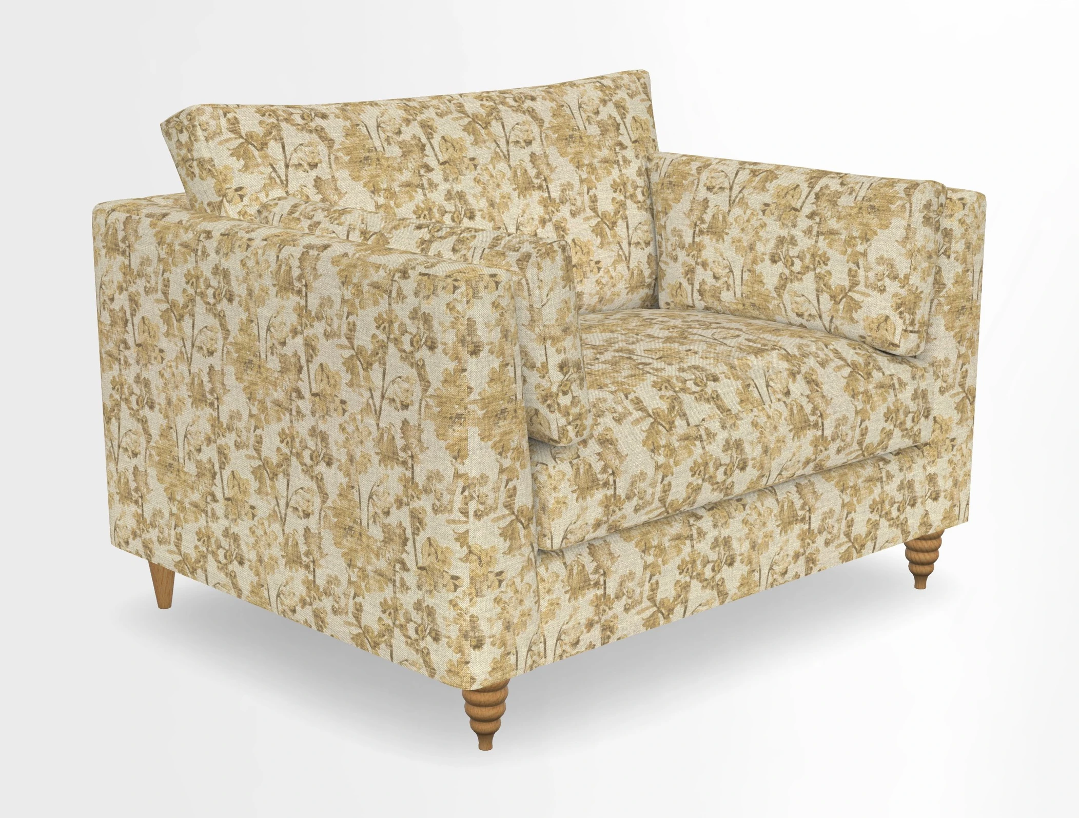 Saltdean snuggler in Linwood Tango Velvet Rosewood