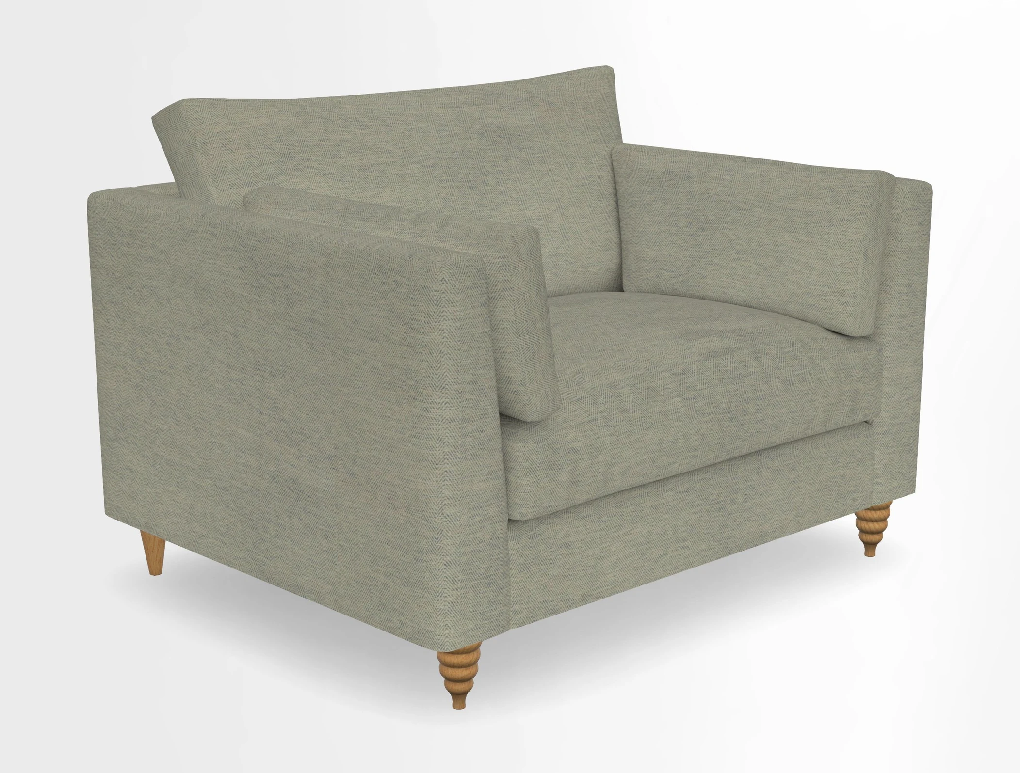 Saltdean snuggler in Linwood Tango Velvet Rosewood