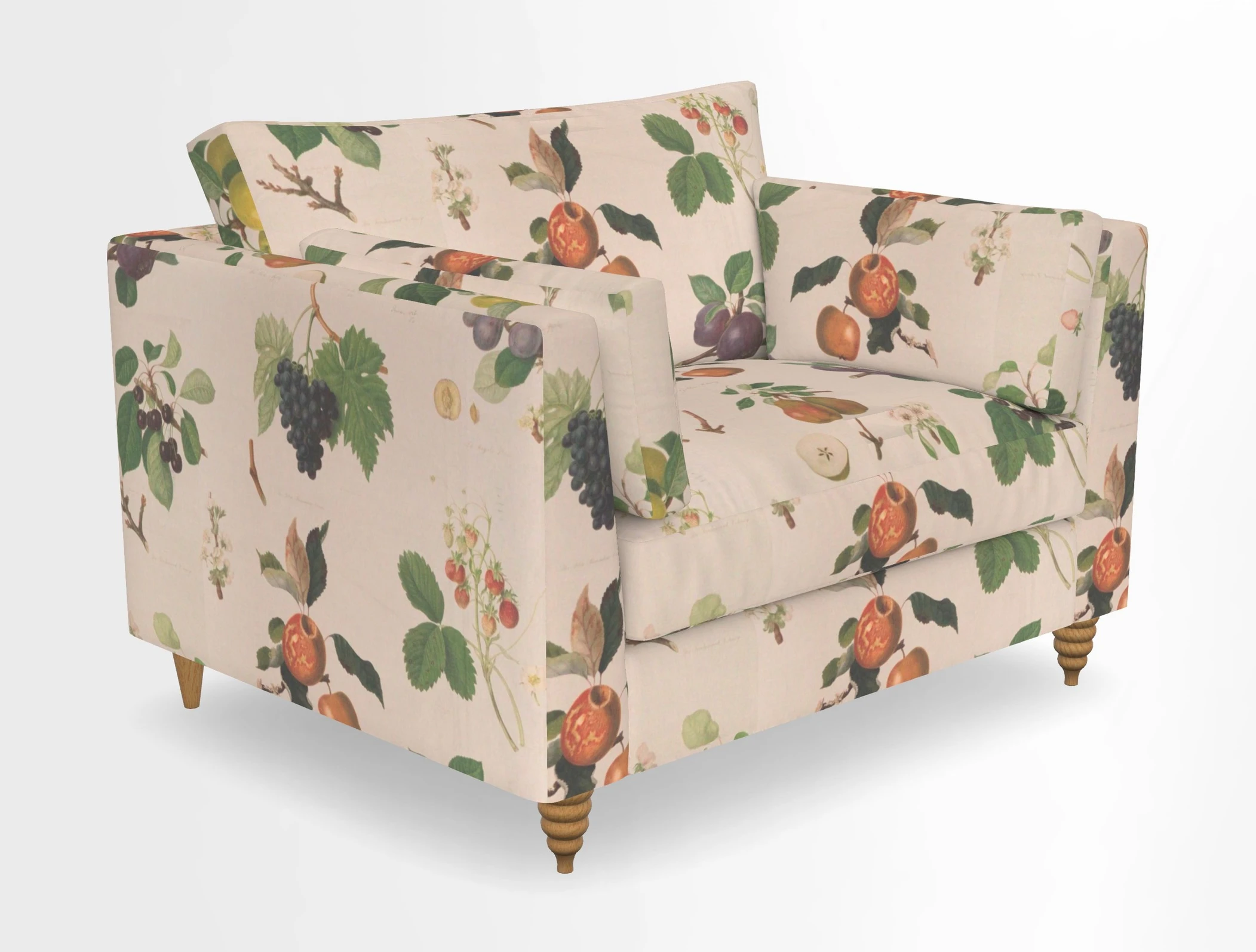 Saltdean snuggler in Linwood Tango Velvet Rosewood