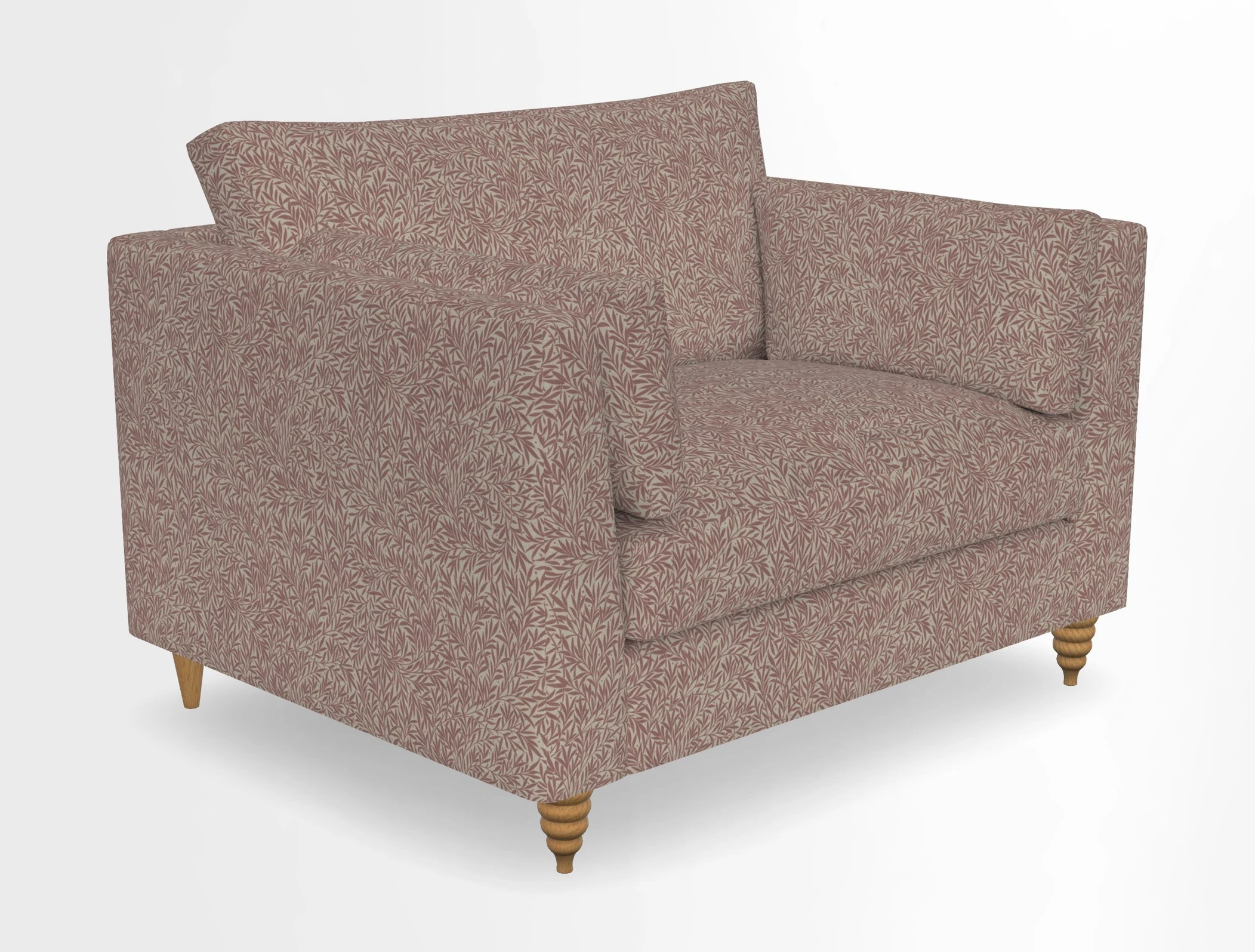 Saltdean snuggler in Linwood Tango Velvet Rosewood