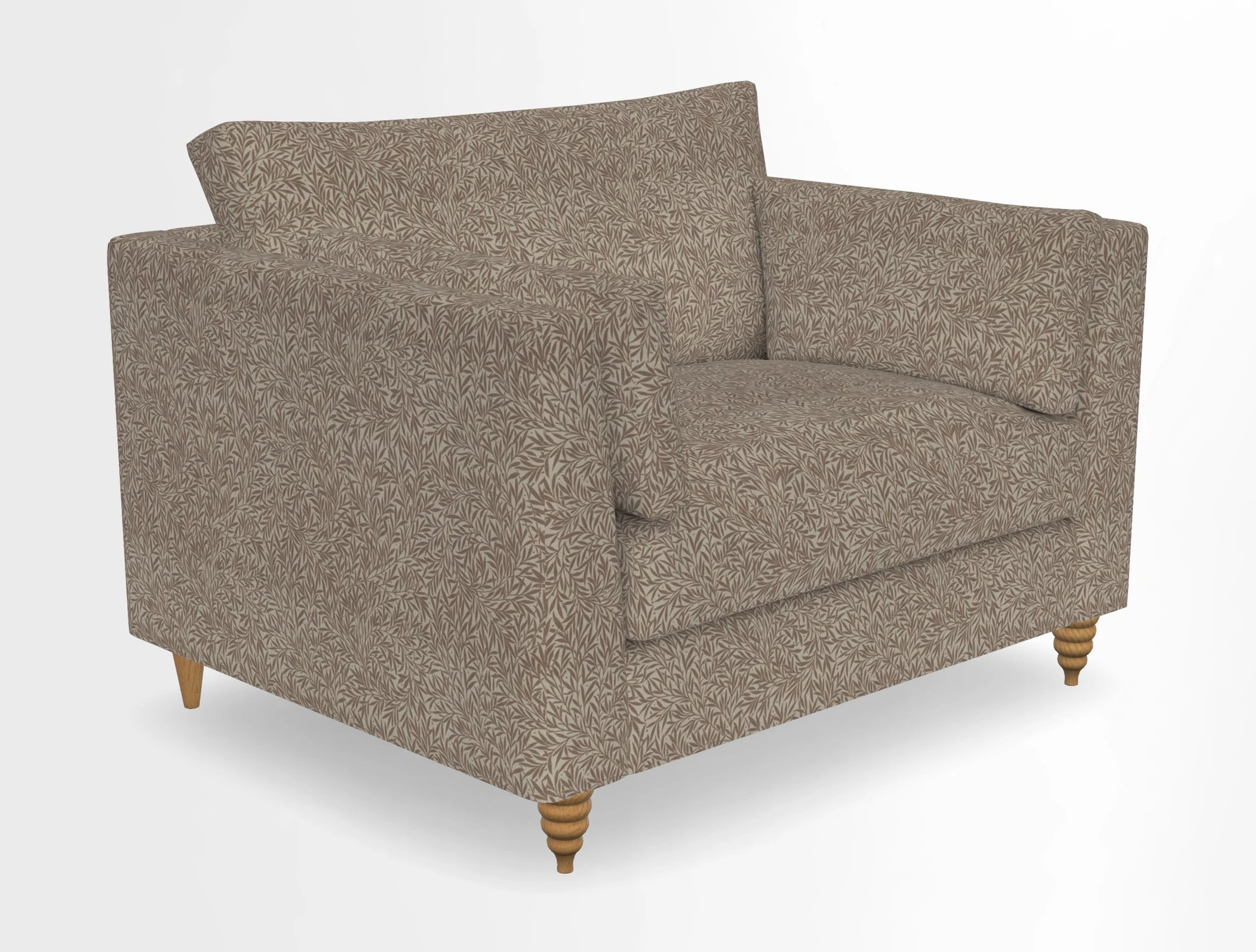 Saltdean snuggler in Linwood Tango Velvet Rosewood