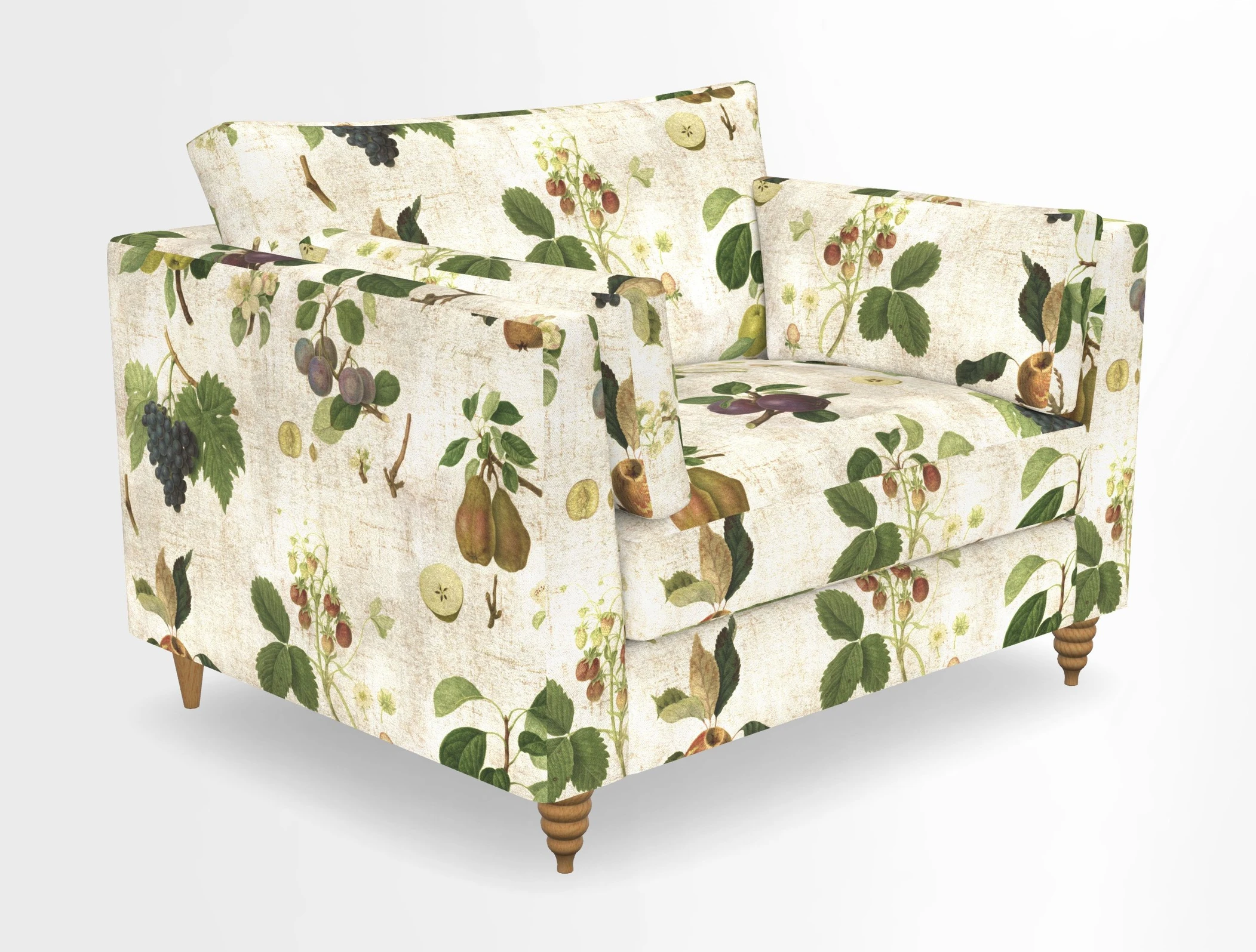 Saltdean snuggler in Linwood Tango Velvet Rosewood