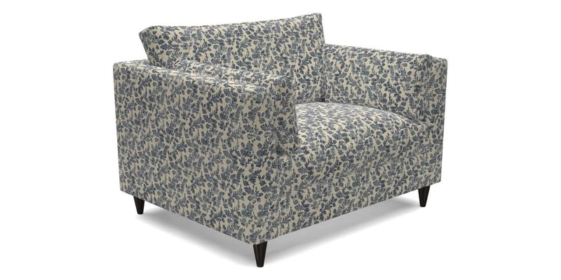 Saltdean snuggler in Linwood Tango Velvet Rosewood