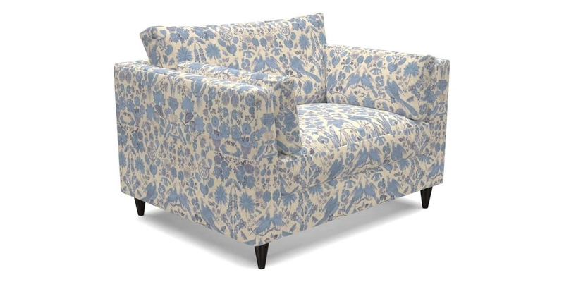 Saltdean Snuggler in Linwood Tango Velvet Rosewood