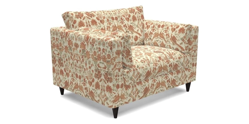 Saltdean Snuggler in Linwood Tango Velvet Rosewood