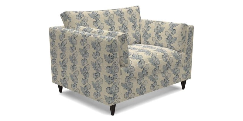 Saltdean snuggler in Linwood Tango Velvet Rosewood