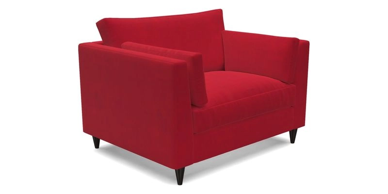 Saltdean snuggler in Linwood Tango Velvet Rosewood