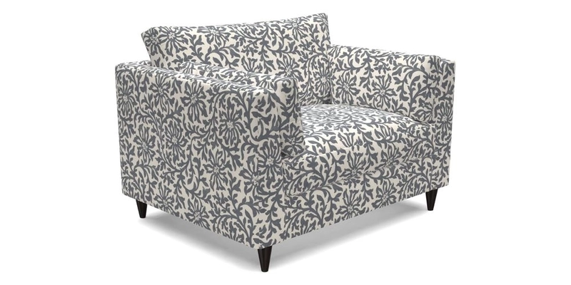 Saltdean Snuggler in Linwood Tango Velvet Rosewood