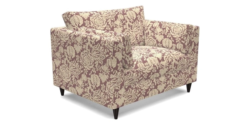 Saltdean Snuggler in Linwood Tango Velvet Rosewood