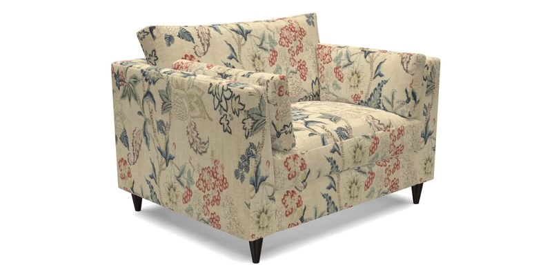 Saltdean Snuggler in Linwood Tango Velvet Rosewood