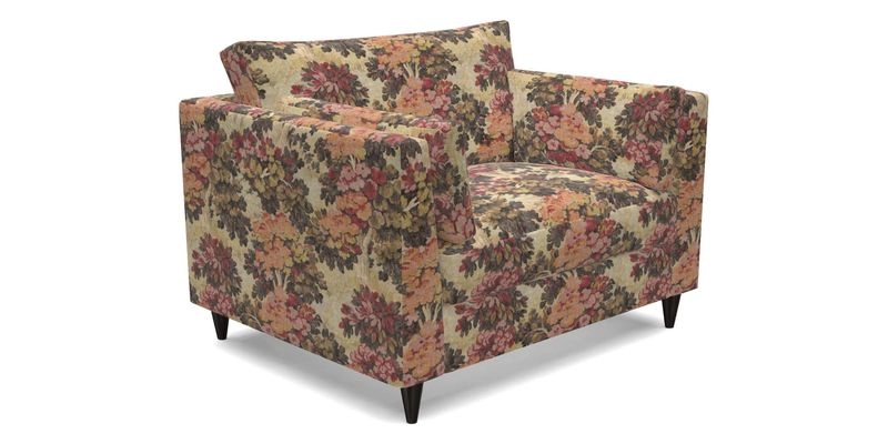 Saltdean Snuggler in Linwood Tango Velvet Rosewood