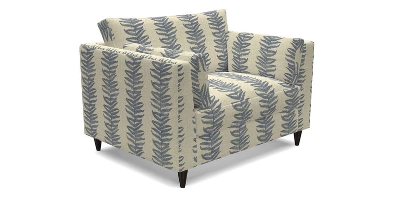 Saltdean snuggler in Linwood Tango Velvet Rosewood