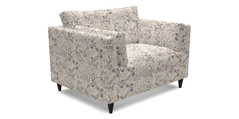 Saltdean snuggler in Linwood Tango Velvet Rosewood