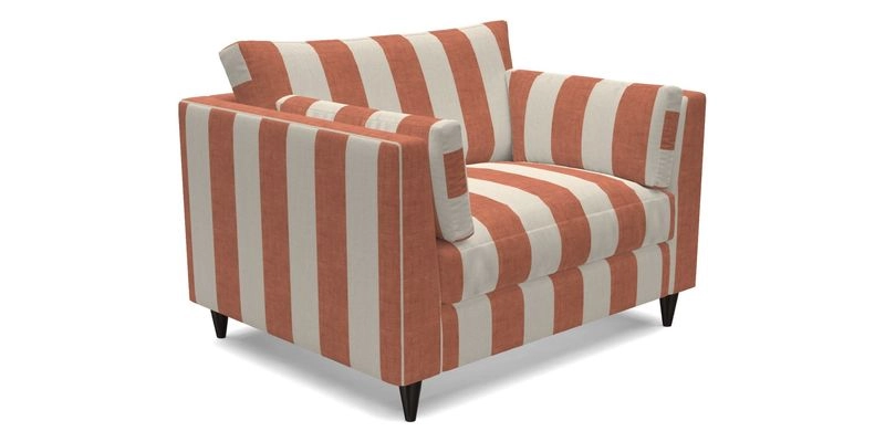 Saltdean Snuggler in Linwood Tango Velvet Rosewood