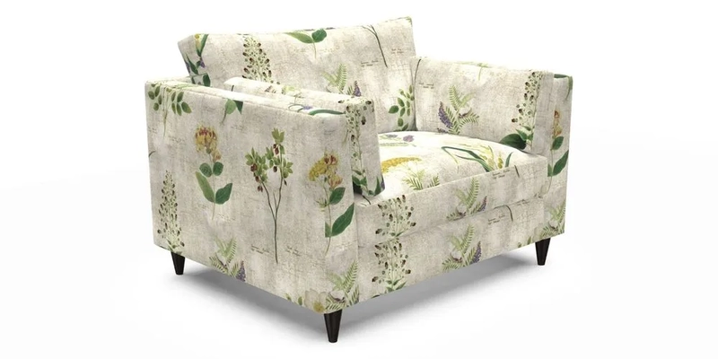 Saltdean Snuggler in Linwood Tango Velvet Rosewood