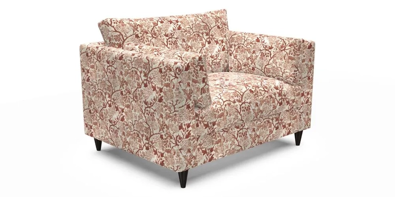 Saltdean Snuggler in Linwood Tango Velvet Rosewood