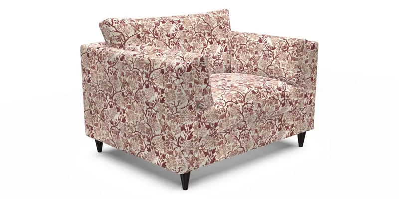 Saltdean Snuggler in Linwood Tango Velvet Rosewood