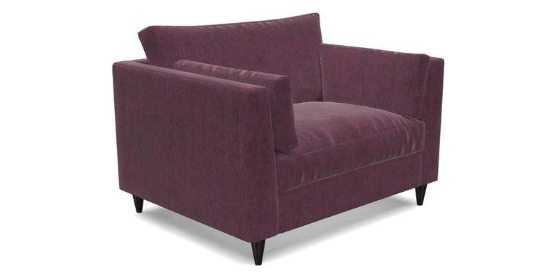 Saltdean Snuggler in Linwood Tango Velvet Rosewood