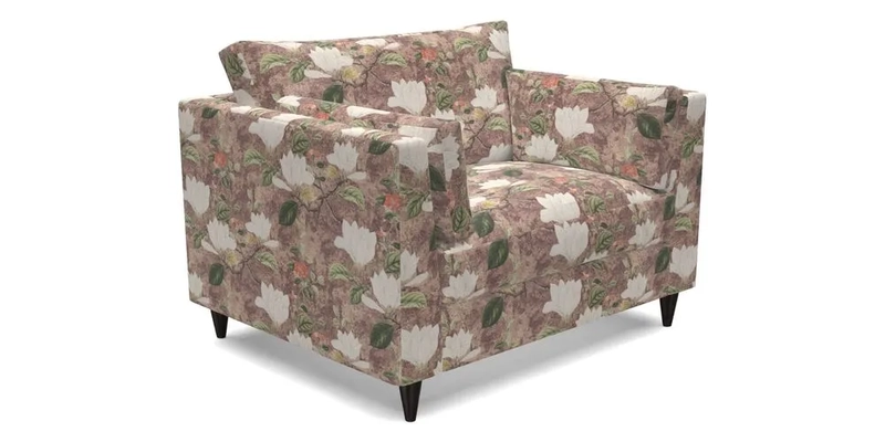 Saltdean Snuggler in Linwood Tango Velvet Rosewood