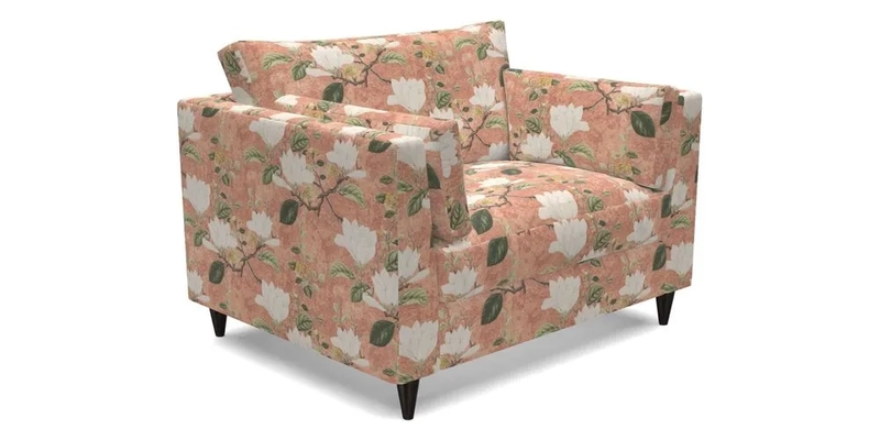 Saltdean Snuggler in Linwood Tango Velvet Rosewood