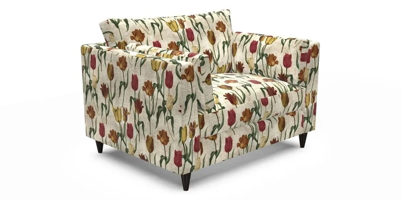 Saltdean Snuggler in Linwood Tango Velvet Rosewood