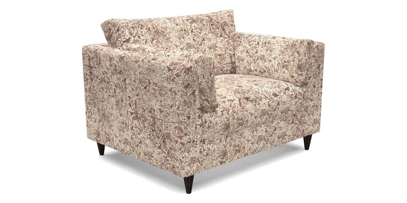 Saltdean Snuggler in Linwood Tango Velvet Rosewood