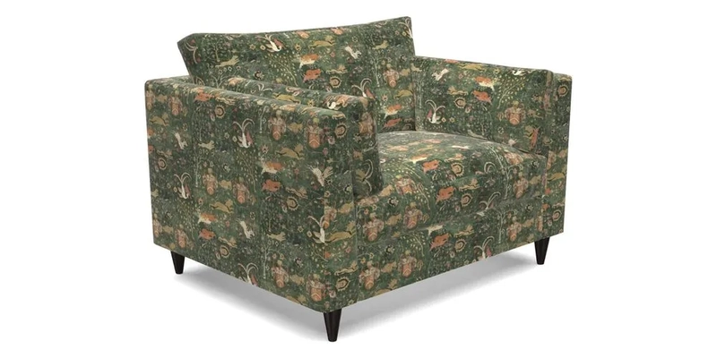 Saltdean Snuggler in Linwood Tango Velvet Rosewood