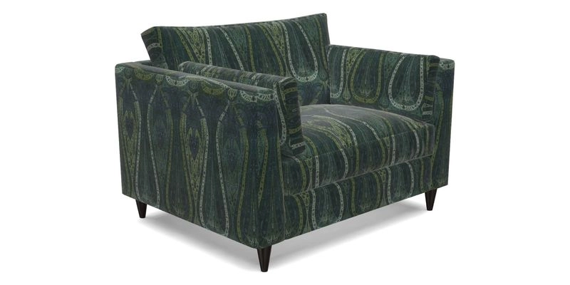 Saltdean Snuggler in Linwood Tango Velvet Rosewood