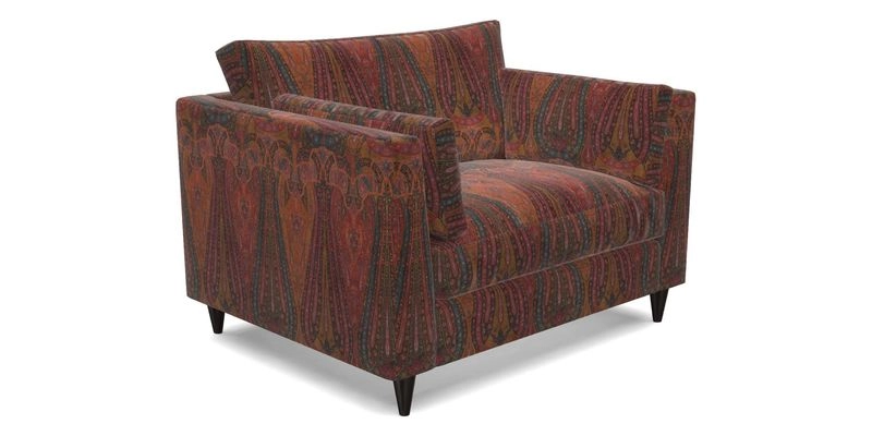 Saltdean Snuggler in Linwood Tango Velvet Rosewood